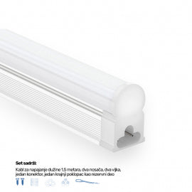 LED SVETILJKA KL T5 0,9m 18W 6500K SILVER