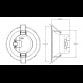 LED SVETILJKA L1760-10 PLAFONSKA DIM 9W 3000-4000-5700K BELA