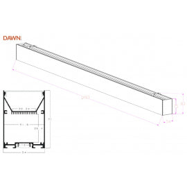 LED SVETILJKA LT-T-020-B 60W 4000K BELA 1,5 met