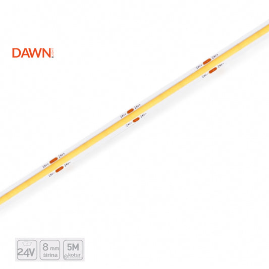 DAWN LED TRAKA HL COB NW 24V IP20 (5met, 9.6W/m, 8mm)