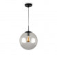 LUNA 138 VISILICA 1*E27 CRNA/BISTRO STAKLO (FI 200)
