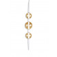 LUNA 155 VISILICA G9 WITHOUT BULB AMBER GLASS