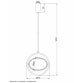 LUNA 253 VISILICA 10W 3000K CRNA DIM