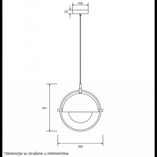 LUNA 290 VISILICA 1*E27