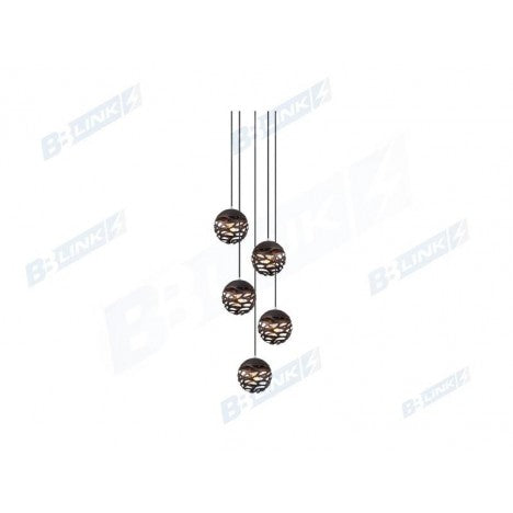 LUNA 59 VISILICA  5*E27 BRAON