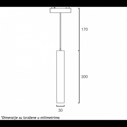 MAGNETIC SLIM VISILICA LED26-D300 6W 3000K 24° 48V DC BELA