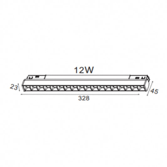MAGNETIC SVETILJKA LED02-12W 3000K 30° 48V DC CRNA
