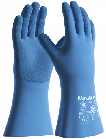 ATG MaxiChem Latex duga plava rukavica 35 cm