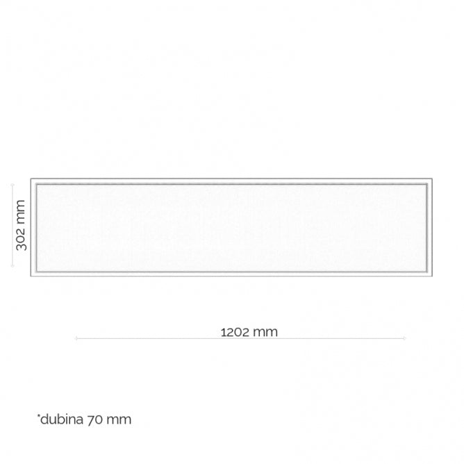 METALNI RAM ZA PANEL 12030 NADGRADNI BACKLIGHT (70mm)