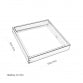 METALNI RAM ZA PANEL 6060 NADGRADNI BACKLIGHT (70mm)