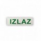 NALEPNICA 25*9CM IZLAZ