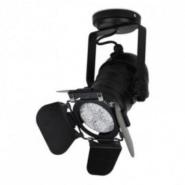 RUSTIK 107 PLAFONSKA SPOT LAMPA 1*E27 CRNA