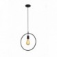 RUSTIK 115 VISILICA 1*E27 CRNA