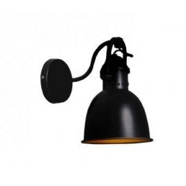RUSTIK 15 ZIDNA LAMPA DSWL84 1*E27 CRNA