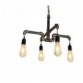 RUSTIK 30 LUSTER P0010-4 4*E27 cupreous