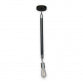 RUSTIK 65 VISILICA 1*E27 crna/hrom