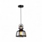 RUSTIK 93 VISILICA 1*E27 BLACK/COPER/COGNAC GLASS