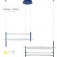 SOLEA 28 LUSTER 34W 3000/4000/6000K BELA/PLAVA