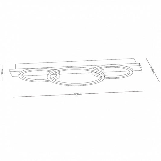 SOLEA 34 PLAFONSKA SVETILJKA 40W 3000/4000/6000K CRNA/DRVO DIM