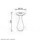 STONA LAMPA PUNJIVA T88091 2.5W 2700K IP54 BELA