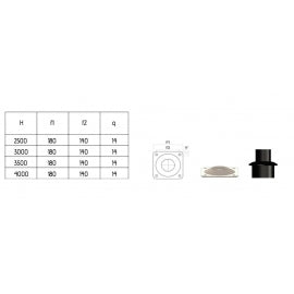 STUB SA STOPOM CRNI 3,5M