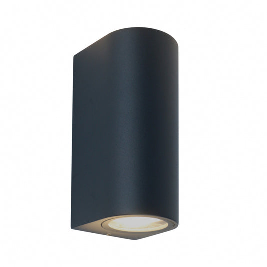 SVETILJKA W10402 ZIDNA 2*GU10 IP65 TAMNO SIVA