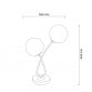 TALIA 47 STONA LAMPA 2*G9 CRNA/BAKAR