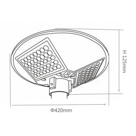 LED ULICNA SOLARNA SVETILJKA E05 20W 4000K