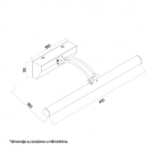 VESTA 138 ZIDNA LAMPA LED 5W 4000K HROM
