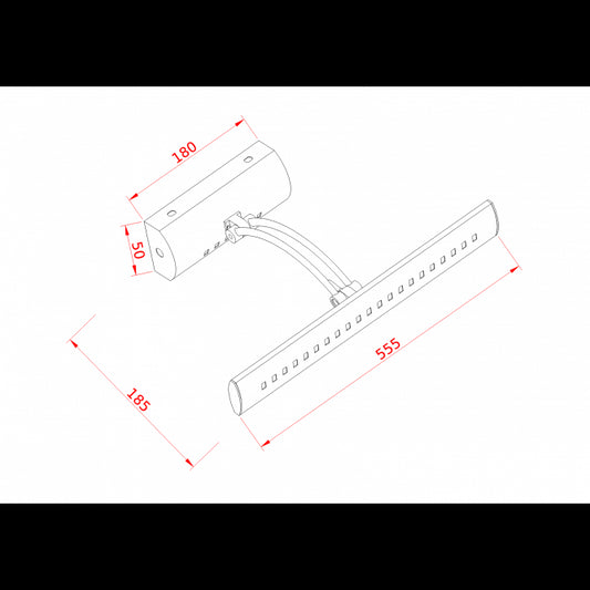 VESTA 140 ZIDNA LAMPA LED 7W 4000K HROM