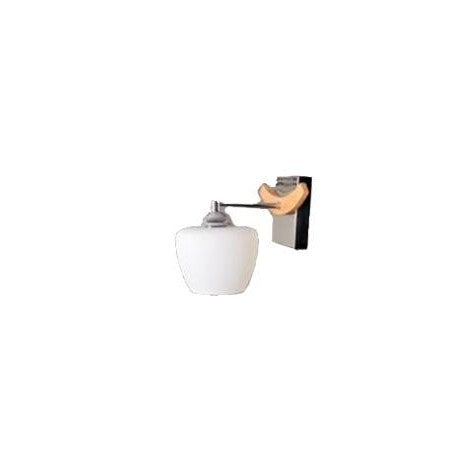 VESTA 147 ZIDNA LAMPA 1*E27 hrom/drvo