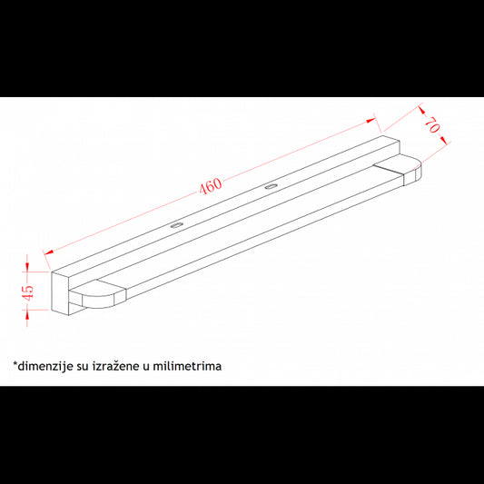 VESTA 294 ZIDNA LAMPA LED 9W 4000K BELA