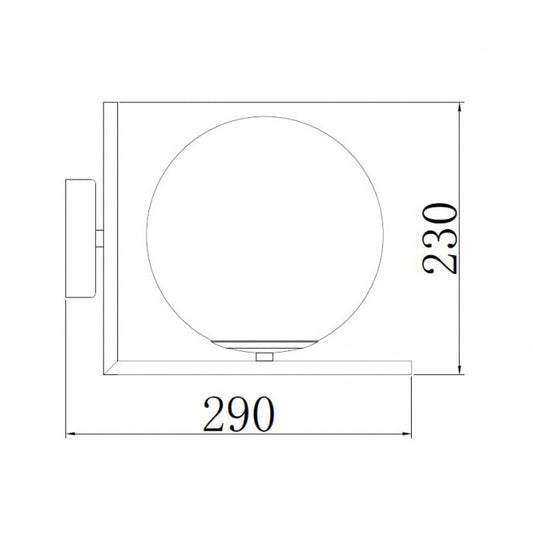 VESTA 311 ZIDNA LAMPA 1*E27 MESING