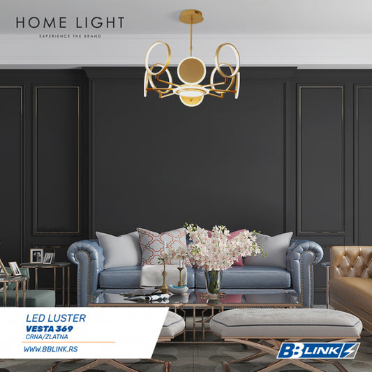 VESTA 369 LUSTER LED 76W 3000K MESING