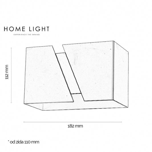 VESTA 445 ZIDNA LAMPA 1*G9 BELA
