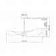 VESTA 552 VISILICA 1*E27 CRNA