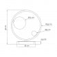 VESTA 556 STONA LAMPA 1*G9 MESING