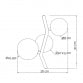 VESTA 559 ZIDNA LAMPA 2*G9 CRNA