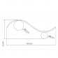VESTA 567 ZIDNA LAMPA 14W 3000K CRNA