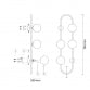 VESTA 579 ZIDNA LAMPA 4*G9 CRNA