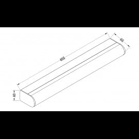 VESTA 597 ZIDNA LAMPA LED 9W 4200K SIVA