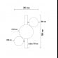 VESTA 599 ZIDNA LAMPA 3*G9 CRNA