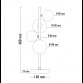 VESTA 600 STONA LAMPA 4*G9 MESING