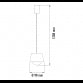 VESTA 616 VISILICA 5W 3000K CRNA