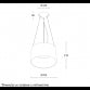 VESTA 632 VISILICA 24W 3000K BELA