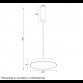 VESTA 640 VISILICA 40W 3000/4000K CRNA