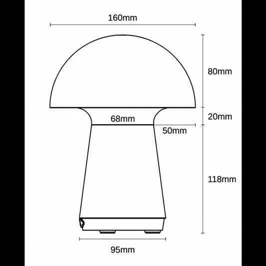 VESTA 652 STONA LAMPA 3W 3000K PUNJIVA KREM